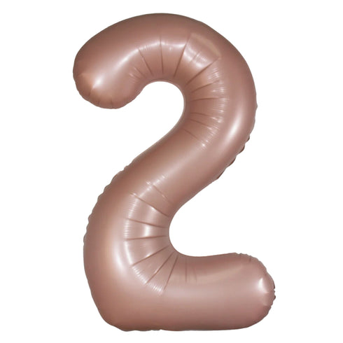 Dusty Rose Number 2 Balloons | 34 Inch