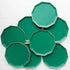 Emerald Green Paper Plates | Gold Trim | 8.75 Inch | Package 8
