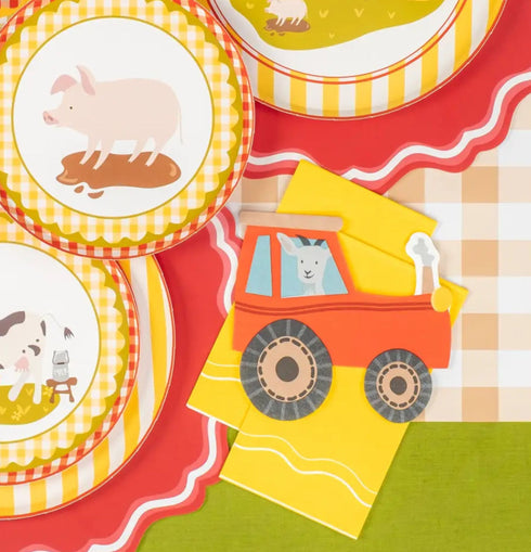 Tractor Farm Party Paper Napkins | Package 16