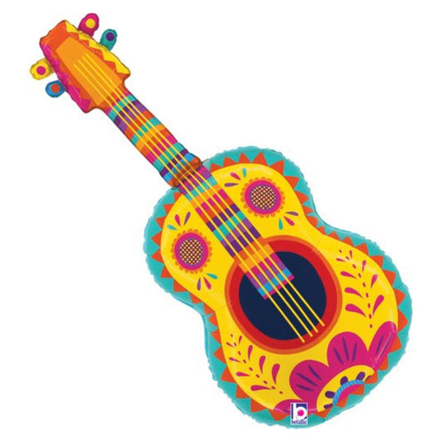 Fiesta Guitar Foil Mylar Balloons | 35 INCH
