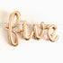 FIVE Letter Balloon Banners | Gold | Rose Gold | Silver