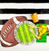 Football Shaped Paper Placemats | Set 12