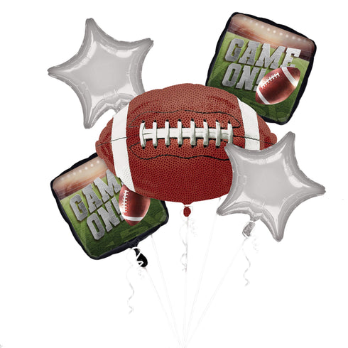 Football Ball Foil Mylar Balloon Bouquets | Set 5