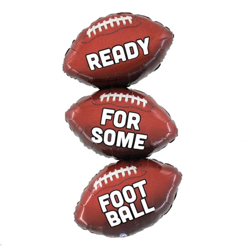 Football Tiered Ball Foil Mylar Balloons | 34 INCH | Ready For Some Football