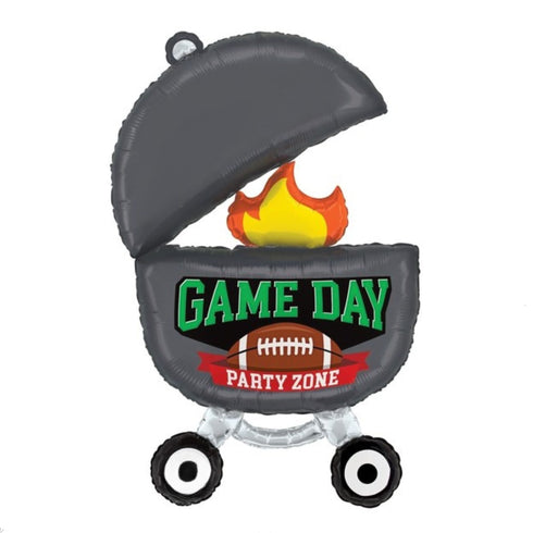 Game Day Tailgate Party Football Foil Mylar Balloons | 34 INCH