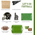 Football Field Shaped Paper Party Napkins | Package 24