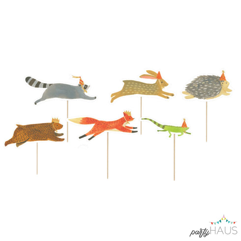 Enchanted Woodland Forest Animals Party Picks | Set 24