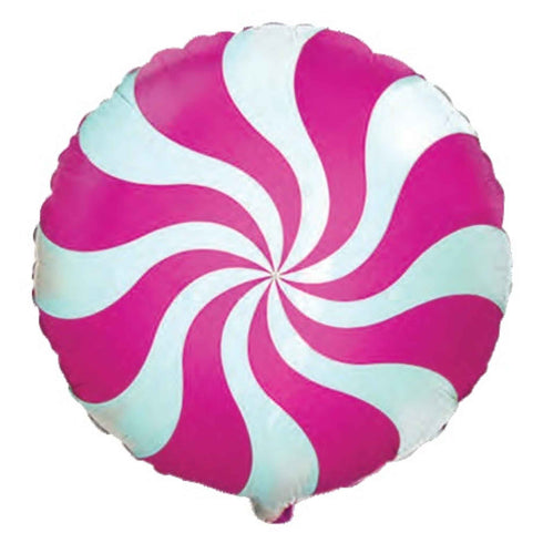 Fuchsia Pink Swirls Candy Balloons | 18 INCH