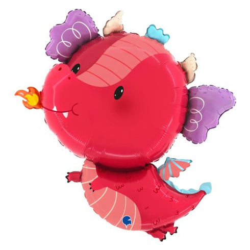 Red Baby Dragon Balloons | 29 Inch