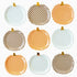 Fall Harvest Gingham Pumpkin Shaped Paper Party Plates | Package 9