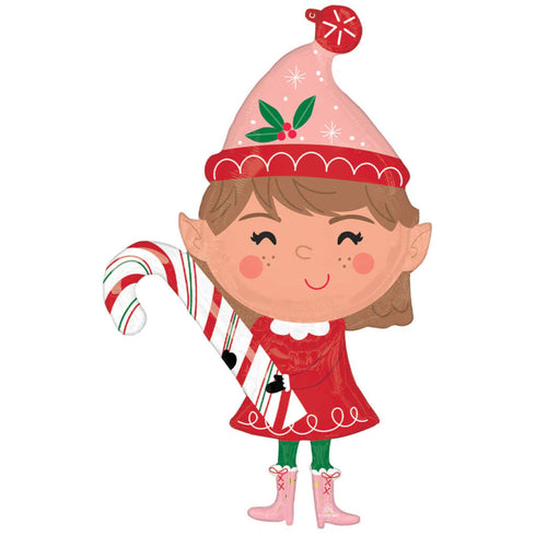 Santa's Chistmas Mint Elf Christmas Balloons | 48 INCH