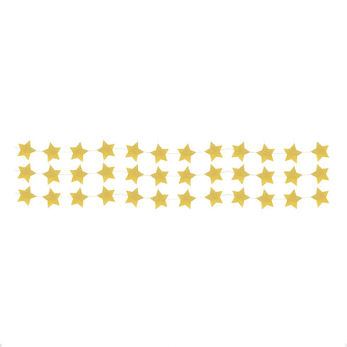 Metallic Gold Paper Starburst Garland