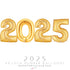 2025 Gold Number Foil Balloons | 40 Inch
