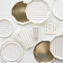 Gold Paper Plates | Gold Trim | 10.75 Inch | Package 8
