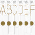 Letter Sparkler Candles | Gold | 8 Inches Tall