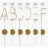 Gold Alphabet Sparkler Letter Candles | A to Z | 8 Inch
