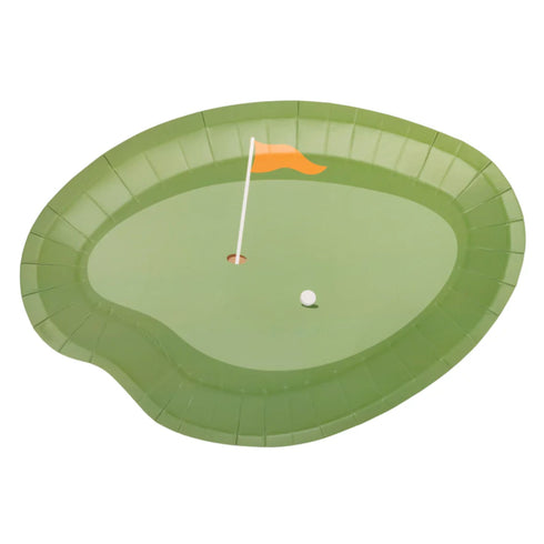 Golf Green Paper Plates | Package 8