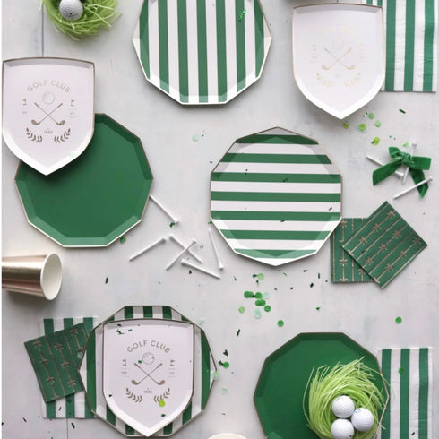 Golf Ball Shape Paper Plates | Package 8