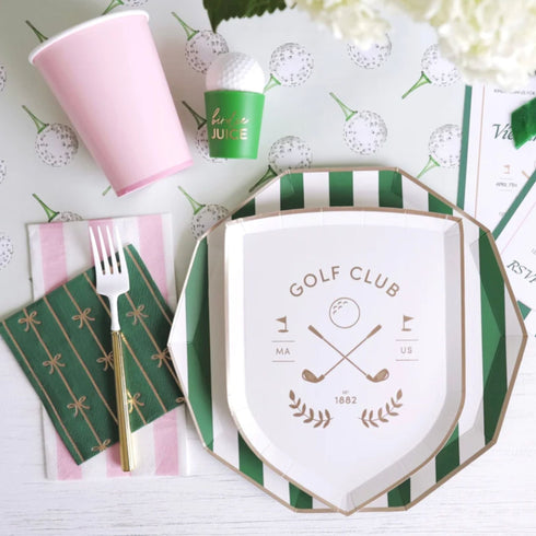 Let's Par Tee Golf Club Party Paper Plates | Package 8