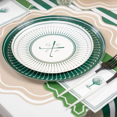Golf Party Paper Dessert Plates
