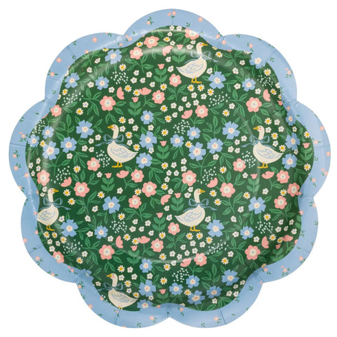 Little Goose Paper Dinner Plates | One Silly Goose Party | Package 8