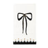 Gothic Black & White Bows Paper Party Napkins | Set 20