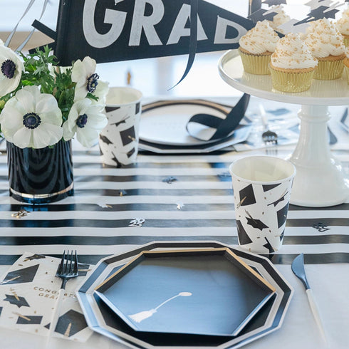 Graduation Hat & Tassel Shaped Paper Plates | Package 8