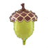 Acorn Foil Balloons | 18 Inch | Green | Burnt Orange | Brown | Mustard