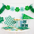 Green Stripe Bows Paper Party Cups | 12 oz | Package 8