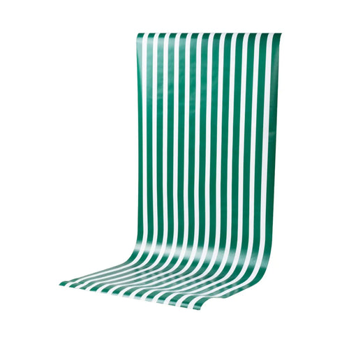 Green Striped Paper Party Table Runners