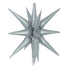 Grey Starburst All In One Foil Balloon | 22 Inch | Air Fill Only