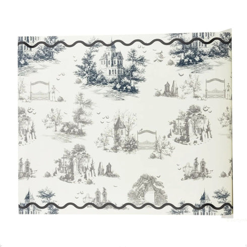 Halloween Toile Paper Party Table Runners | 16 x 120 Inch