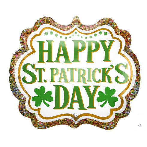 Happy St Patrick's Day Foil Balloons | 25 Inch