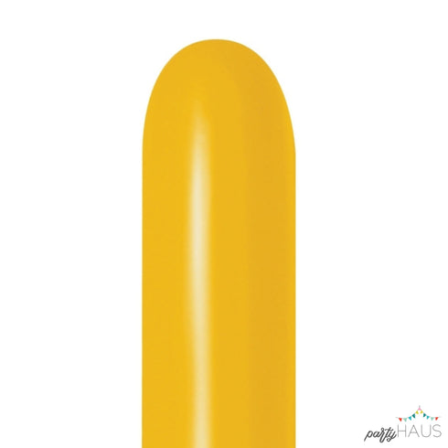 Deluxe Honey Yellow | 260 | Sempertex Modeling Latex Balloons | Package 10