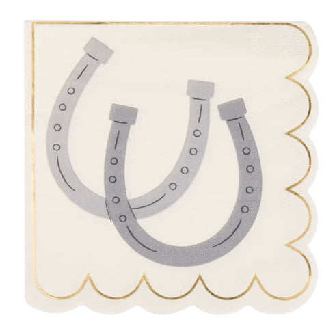Horseshoe Paper Party Napkins | Package 24