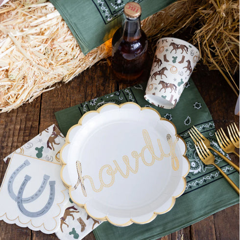 Horseshoe Paper Party Napkins | Package 24