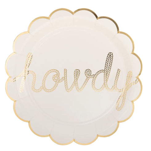Howdy Paper Plates | Package 8