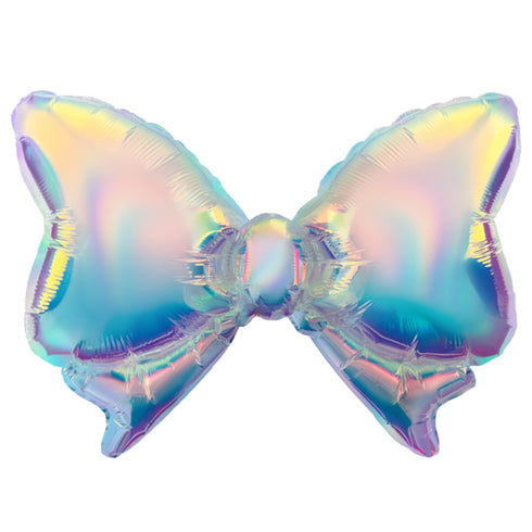Iridescent Bow Mylar Balloons | 24 Inch