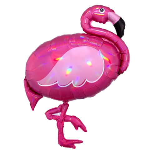 Iridescent Pink Flamingo Balloons | 33 Inch