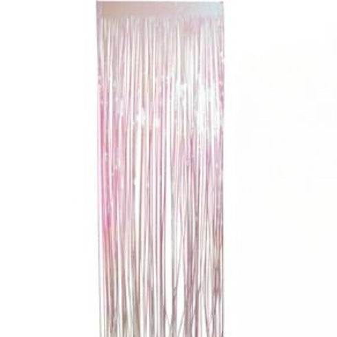 Iridescent Party Curtain Fringe | 3' x 8'