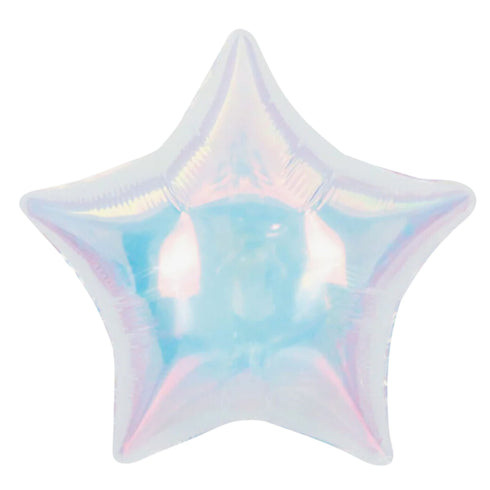 Iridescent Star Mylar Balloons | 32 Inch