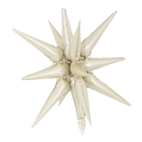 Latte Starburst All In One Foil Balloon | 22 Inch | Air Fill Only