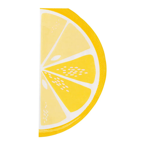 Lemon Slice Paper Napkins | Dinner Napkins | Package 24