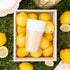 Pink & Yellow Lemonade Striped Paper Cups | 12 Oz | Set 8