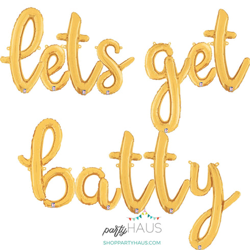 Let Get Batty Halloween Balloon Banner Kit