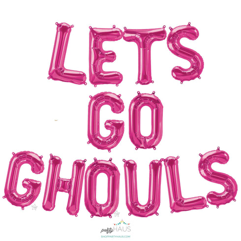 Lets Go Ghouls Halloween Balloon Banner Kit