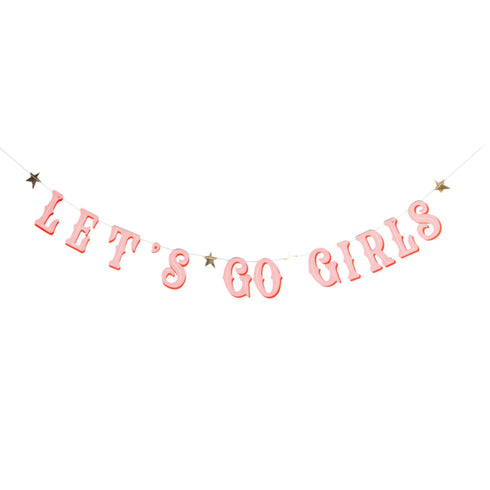 Let's Go Girls Party Banners | Set 2