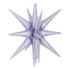 Lilac Starburst All In One Foil Balloon | 22 Inch | Air Fill Only