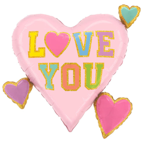 Valentine's Day Conversation Heart Balloons | Love You | 28 Inch