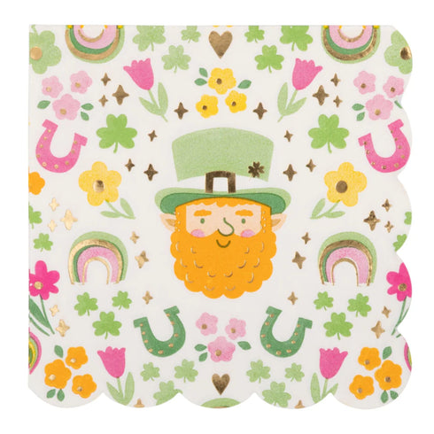 Lucky Leprechaun St. Patricks Day Paper Napkins | Package 18